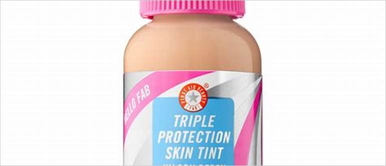 First aid tinted sunscreen